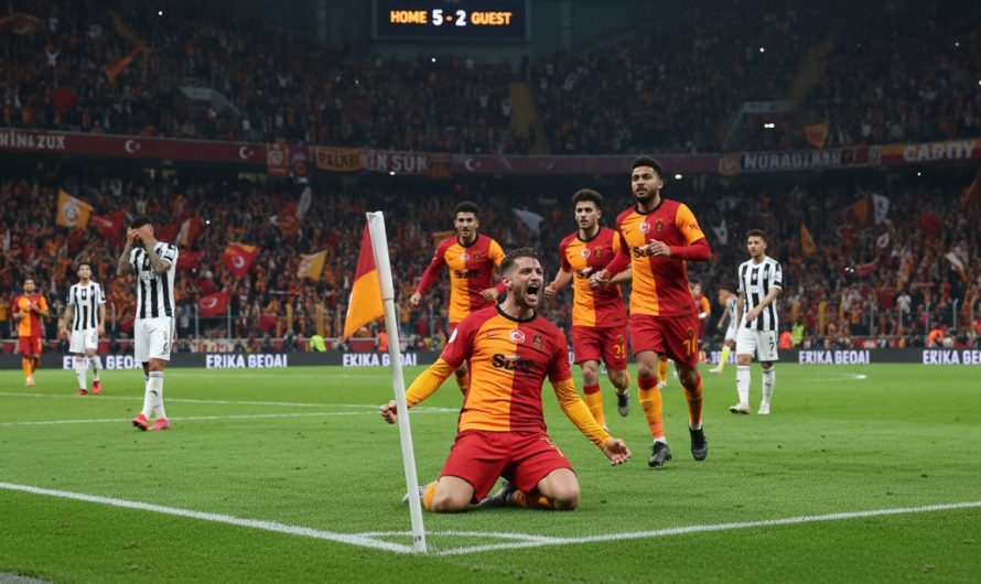 Galatasaray’ın Tarihi Başarısı: Juventus’u 5-2 Yenerek Turda Lider Konuma Yükseldi