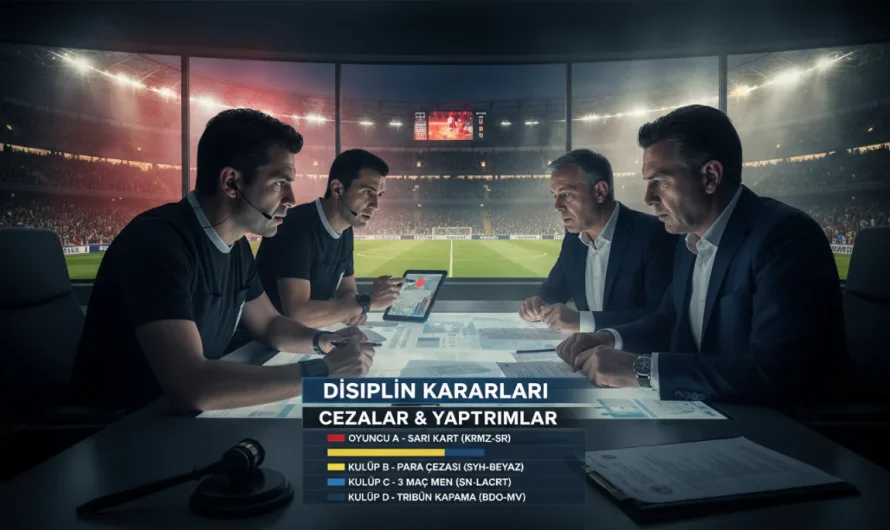 Süper Lig’de Disiplin Depremi: Dev Kulüplere Milyonluk Cezalar